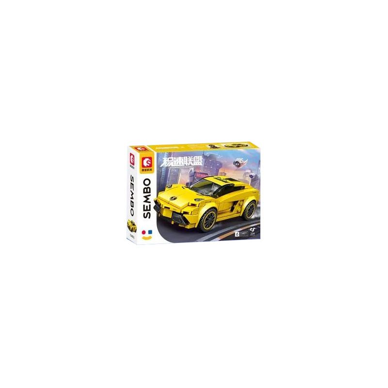 SEMBO 714811 LIÊN MINH JISU 714811 bộ đồ chơi xếp lắp ráp ghép mô hình Speed Champions Racing Cars Đua Xe Công Thức 204 khối