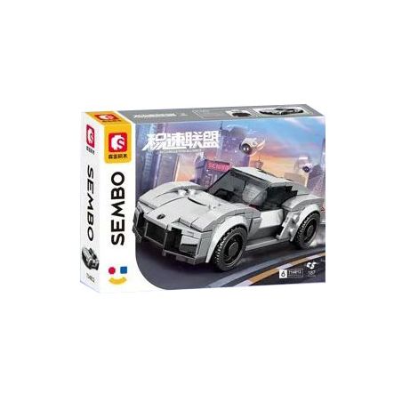 SEMBO 714812 LIÊN MINH JISU 714812 bộ đồ chơi xếp lắp ráp ghép mô hình Speed Champions Racing Cars Đua Xe Công Thức 187 khối