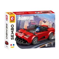 SEMBO 714813 LIÊN MINH JISU 714813 bộ đồ chơi xếp lắp ráp ghép mô hình Speed Champions Racing Cars Đua Xe Công Thức 181 khối
