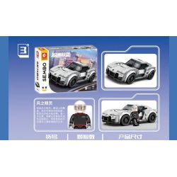 SEMBO 714813 LIÊN MINH JISU 714813 bộ đồ chơi xếp lắp ráp ghép mô hình Speed Champions Racing Cars Đua Xe Công Thức 181 khối