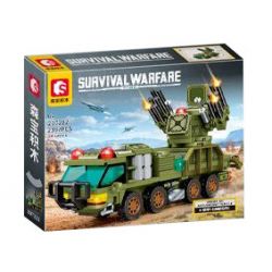 SEMBO 207222 CHIẾN TRANH SINH TỒN XE PHÒNG KHÔNG PANTSIR SM bộ đồ chơi xếp lắp ráp ghép mô hình Military Army SURVIVAL WARFARE Quân Sự Bộ Đội 239 khối
