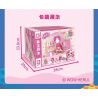 SEMBO 616225 NGÔI NHÀ TUYỆT VỜI CỦA MENGKE LEMEI BẾP NƯỚNG bộ đồ chơi xếp lắp ráp ghép mô hình Girl Con Gái 132 khối