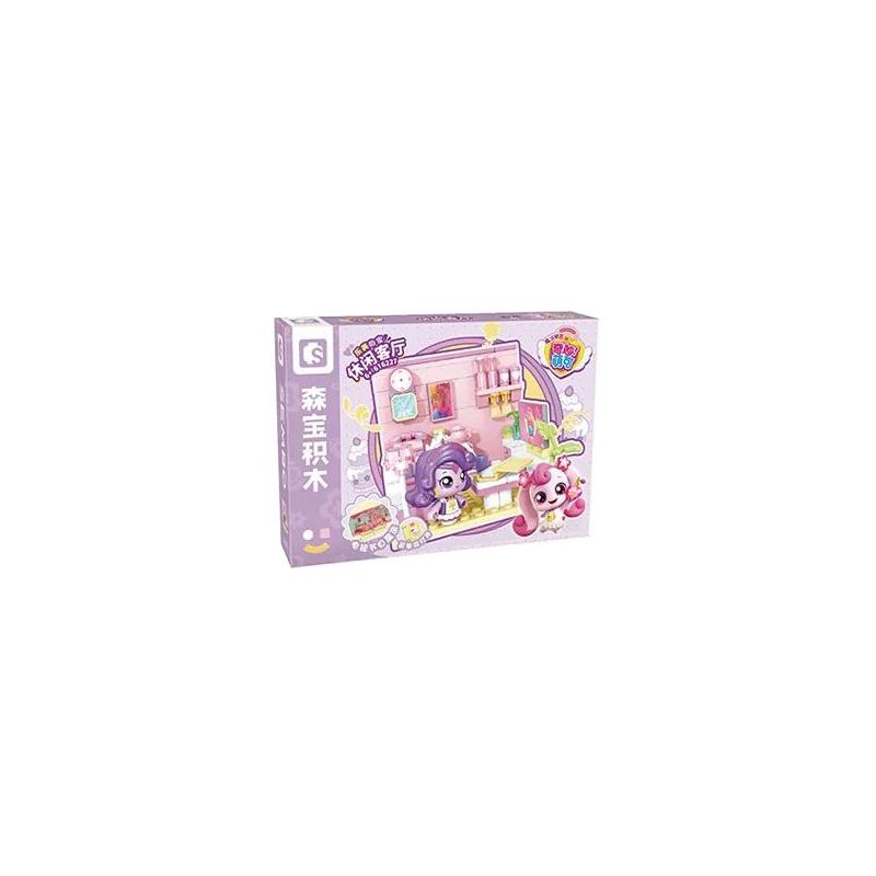 SEMBO 616227 NGÔI NHÀ TUYỆT VỜI VÀ DỄ THƯƠNG CỦA LEMEI PHÒNG KHÁCH GIÃN bộ đồ chơi xếp lắp ráp ghép mô hình Girl Con Gái 146 khối