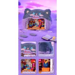 WEKKI 519101 WORLD PLUSH 4 LOẠI HỘP MÙ LÔNG NHUNG DÀNH CHO SHOP THÚ CƯNG NHỎ bộ đồ chơi xếp lắp ráp ghép mô hình