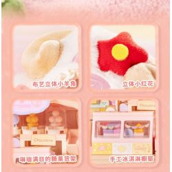 WEKKI 519101 WORLD PLUSH 4 LOẠI HỘP MÙ LÔNG NHUNG DÀNH CHO SHOP THÚ CƯNG NHỎ bộ đồ chơi xếp lắp ráp ghép mô hình