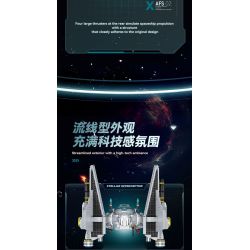 ZAPE 98001 THIẾT BỊ ĐÁNH CHẶN TITAN bộ đồ chơi xếp lắp ráp ghép mô hình Star Wars STELLAR INTERCEPTOR Chiến Tranh Giữa Các Vì Sao 1109 khối