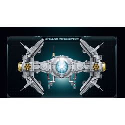 ZAPE 98001 THIẾT BỊ ĐÁNH CHẶN TITAN bộ đồ chơi xếp lắp ráp ghép mô hình Star Wars STELLAR INTERCEPTOR Chiến Tranh Giữa Các Vì Sao 1109 khối