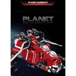 ZAPE 98002 PHÁO HẠM CỘNG HÒA bộ đồ chơi xếp lắp ráp ghép mô hình Star Wars Chiến Tranh Giữa Các Vì Sao 1107 khối