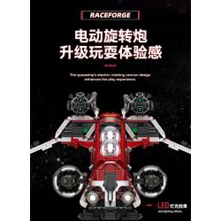 ZAPE 98002 PHÁO HẠM CỘNG HÒA bộ đồ chơi xếp lắp ráp ghép mô hình Star Wars Chiến Tranh Giữa Các Vì Sao 1107 khối