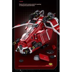 ZAPE 98002 PHÁO HẠM CỘNG HÒA bộ đồ chơi xếp lắp ráp ghép mô hình Star Wars Chiến Tranh Giữa Các Vì Sao 1107 khối