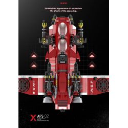 ZAPE 98002 PHÁO HẠM CỘNG HÒA bộ đồ chơi xếp lắp ráp ghép mô hình Star Wars Chiến Tranh Giữa Các Vì Sao 1107 khối