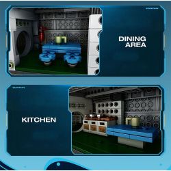 REOBRIX 33050 THUYỀN CHỮ bộ đồ chơi xếp lắp ráp ghép mô hình Military Army UNDERSEA BOAT NEXT-GENERATION STRATEGIC U-TYPE SUBMARINE Quân Sự Bộ Đội 3987 khối