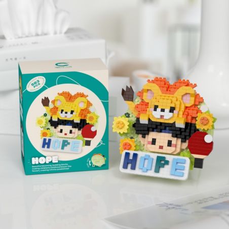 CHAOLE CHUANG 7331 THANH CHIT DỄ THƯƠNG HY VỌNG bộ đồ chơi xếp lắp ráp ghép mô hình Arts & Crafts 583 khối