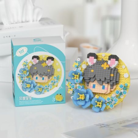 CHAOLE CHUANG 7333 THANH DỄ THƯƠNG VÀ HÀI HƯỚC GIÓ NHƯ SAO bộ đồ chơi xếp lắp ráp ghép mô hình Arts & Crafts 532 khối