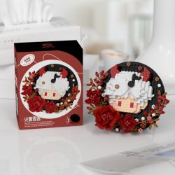 CHAOLE CHUANG 7334 QUÁN BAR VUI NHỘN DỄ THƯƠNG QUẠ VOI LỬA bộ đồ chơi xếp lắp ráp ghép mô hình Arts & Crafts 490 khối