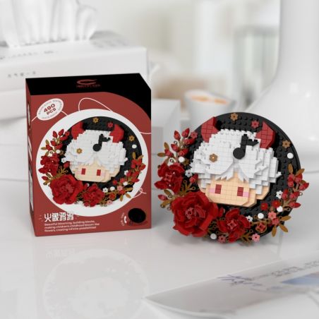 CHAOLE CHUANG 7334 QUÁN BAR VUI NHỘN DỄ THƯƠNG QUẠ VOI LỬA bộ đồ chơi xếp lắp ráp ghép mô hình Arts & Crafts 490 khối