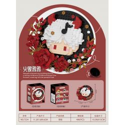 CHAOLE CHUANG 7334 QUÁN BAR VUI NHỘN DỄ THƯƠNG QUẠ VOI LỬA bộ đồ chơi xếp lắp ráp ghép mô hình Arts & Crafts 490 khối