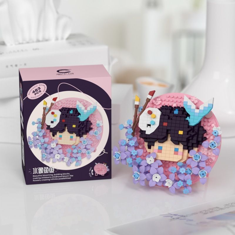 CHAOLE CHUANG 7335 THANH VUI NHỘN DỄ THƯƠNG CÁ KÝ NƯỚC bộ đồ chơi xếp lắp ráp ghép mô hình Arts & Crafts 483 khối