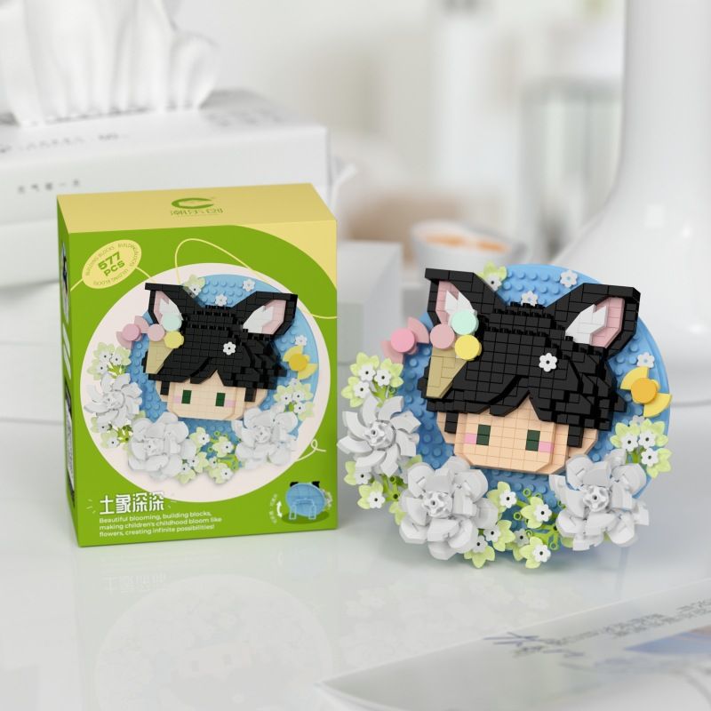 CHAOLE CHUANG 7336 QUÁN BAR DỄ THƯƠNG CHITUO VOI ĐẤT SÂU bộ đồ chơi xếp lắp ráp ghép mô hình Arts & Crafts 577 khối