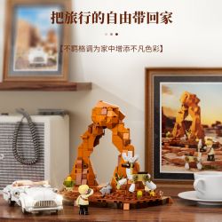 LUMIBRICKS FUNWHOLE F9053 9053 ROAD TRIP GẶP GỠ CHÚ NAI bộ đồ chơi xếp lắp ráp ghép mô hình City DEER CROSSING Thành Phố 576 khối