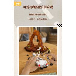 LUMIBRICKS FUNWHOLE F9053 9053 ROAD TRIP GẶP GỠ CHÚ NAI bộ đồ chơi xếp lắp ráp ghép mô hình City DEER CROSSING Thành Phố 576 khối