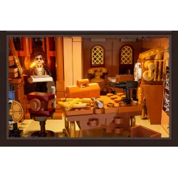 LUMIBRICKS FUNWHOLE F9050 9050 THẾ GIỚI STEAMPUNK CÂU LẠC BỘ BAY bộ đồ chơi xếp lắp ráp ghép mô hình STEAMPUNK FLYING CLUB 1858 khối