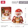 LOZ 1958 ĐÈN NGỦ THƠM ÔNG GIÀ NOEL bộ đồ chơi xếp lắp ráp ghép mô hình Creator Sáng Tạo 1473 khối