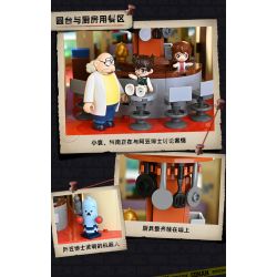 KEEPPLEY K20712 20712 THÁM TỬ LỪNG DANH CONAN NHÀ CỦA BÁC SĨ AGASA bộ đồ chơi xếp lắp ráp ghép mô hình Movie & Game Phim Và Trò Chơi 2714 khối