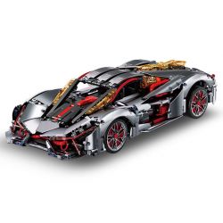 EXTRAORDINARY QM00038 00038 RAMBO 3000 1:10 tỷ lệ 1:10 bộ đồ chơi xếp lắp ráp ghép mô hình Technic LAMPOER ELECTRIC SUPERCAR Kỹ Thuật Công Nghệ Cao Mô Hình Phương Tiện 2130 khối