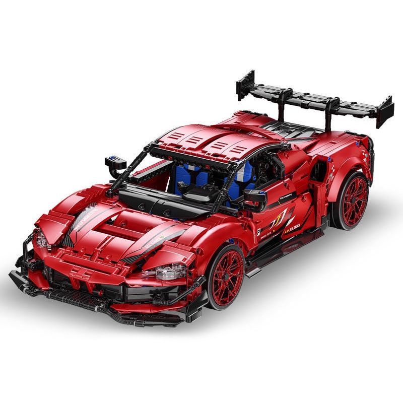 EXTRAORDINARY QM00037 00037 FERRARI GT3 1:10 tỷ lệ 1:10 bộ đồ chơi xếp lắp ráp ghép mô hình Technic FERRARI 296 GT3 Kỹ Thuật Công Nghệ Cao Mô Hình Phương Tiện 2270 khối