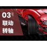 EXTRAORDINARY QM00037 00037 FERRARI GT3 1:10 tỷ lệ 1:10 bộ đồ chơi xếp lắp ráp ghép mô hình Technic FERRARI 296 GT3 Kỹ Thuật Công Nghệ Cao Mô Hình Phương Tiện 2270 khối