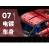 EXTRAORDINARY QM00037 00037 FERRARI GT3 1:10 tỷ lệ 1:10 bộ đồ chơi xếp lắp ráp ghép mô hình Technic FERRARI 296 GT3 Kỹ Thuật Công Nghệ Cao Mô Hình Phương Tiện 2270 khối