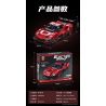 EXTRAORDINARY QM00037 00037 FERRARI GT3 1:10 tỷ lệ 1:10 bộ đồ chơi xếp lắp ráp ghép mô hình Technic FERRARI 296 GT3 Kỹ Thuật Công Nghệ Cao Mô Hình Phương Tiện 2270 khối