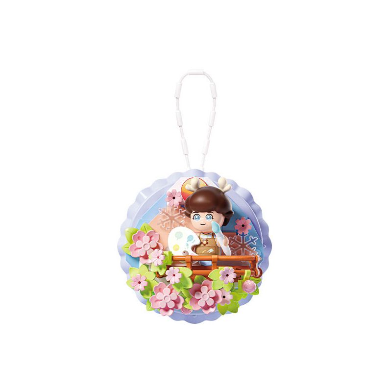 GEKKOSHA 802804 NAM CHÂM TỦ LẠNH SWEET SAKURA HOA ANH ĐÀO MÙA XUÂN bộ đồ chơi xếp lắp ráp ghép mô hình Gear Đồ Lắp Ghép