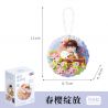 GEKKOSHA 802804 NAM CHÂM TỦ LẠNH SWEET SAKURA HOA ANH ĐÀO MÙA XUÂN bộ đồ chơi xếp lắp ráp ghép mô hình Gear Đồ Lắp Ghép