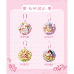 GEKKOSHA 802804 NAM CHÂM TỦ LẠNH SWEET SAKURA HOA ANH ĐÀO MÙA XUÂN bộ đồ chơi xếp lắp ráp ghép mô hình Gear Đồ Lắp Ghép