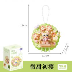 GEKKOSHA 802803 NAM CHÂM TỦ LẠNH SWEET SAKURA HƠI NGỌT ĐẦU TIÊN bộ đồ chơi xếp lắp ráp ghép mô hình Gear Đồ Lắp Ghép