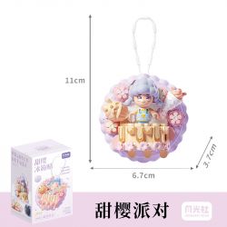 GEKKOSHA 802802 NAM CHÂM TỦ LẠNH SWEET SAKURA BỮA TIỆC NGỌT NGÀO bộ đồ chơi xếp lắp ráp ghép mô hình Gear Đồ Lắp Ghép
