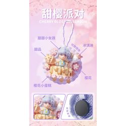 GEKKOSHA 802802 NAM CHÂM TỦ LẠNH SWEET SAKURA BỮA TIỆC NGỌT NGÀO bộ đồ chơi xếp lắp ráp ghép mô hình Gear Đồ Lắp Ghép