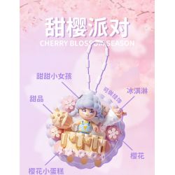GEKKOSHA 802802 NAM CHÂM TỦ LẠNH SWEET SAKURA BỮA TIỆC NGỌT NGÀO bộ đồ chơi xếp lắp ráp ghép mô hình Gear Đồ Lắp Ghép