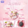 GEKKOSHA 802801 NAM CHÂM TỦ LẠNH SWEET CHERRY PHÙ THỦY HOANG DÃ MÀU HỒNG bộ đồ chơi xếp lắp ráp ghép mô hình Gear Đồ Lắp Ghép