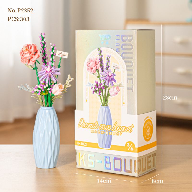 PRELIMINARY P2352 2352 CẮM HOA bộ đồ chơi xếp lắp ráp ghép mô hình Creator Sáng Tạo 303 khối