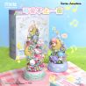GEKKOSHA 803301 HỘP NHẠC TÌNH YÊU ÁNH TRĂNG CỦA GIA ĐÌNH SANRIO VƯỜN HỒNG KHIÊU VŨ HELLO KITTY bộ đồ chơi xếp lắp ráp ghép mô hình SANRIO CHARACTERS