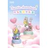 GEKKOSHA 803301 HỘP NHẠC TÌNH YÊU ÁNH TRĂNG CỦA GIA ĐÌNH SANRIO VƯỜN HỒNG KHIÊU VŨ HELLO KITTY bộ đồ chơi xếp lắp ráp ghép mô hình SANRIO CHARACTERS