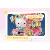 GEKKOSHA 803301 HỘP NHẠC TÌNH YÊU ÁNH TRĂNG CỦA GIA ĐÌNH SANRIO VƯỜN HỒNG KHIÊU VŨ HELLO KITTY bộ đồ chơi xếp lắp ráp ghép mô hình SANRIO CHARACTERS