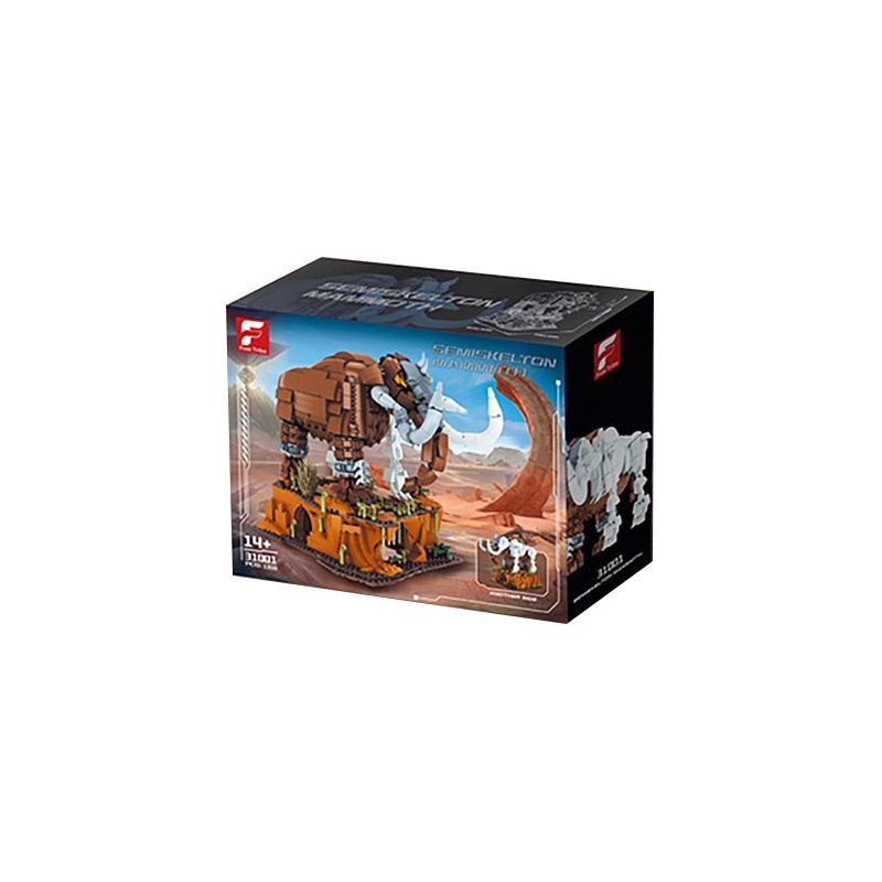 FREE TRIBE 31001 VOI MA MÚT bộ đồ chơi xếp lắp ráp ghép mô hình SEMISKELTON MAMMOTH 1310 khối