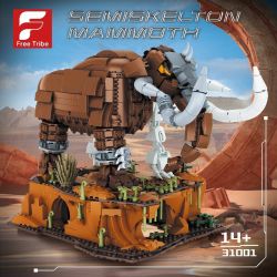 FREE TRIBE 31001 VOI MA MÚT bộ đồ chơi xếp lắp ráp ghép mô hình SEMISKELTON MAMMOTH 1310 khối