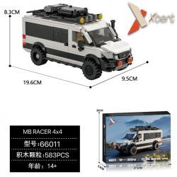 XBERT 66011 MB RACER 4X4 bộ đồ chơi xếp lắp ráp ghép mô hình Speed Champions Racing Cars Đua Xe Công Thức 583 khối