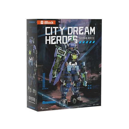 IBLOCK IB1102 1102 ANH HÙNG TRONG MƠ THÀNH PHỐ CHIẾN DỊCH CƠN BÃO bộ đồ chơi xếp lắp ráp ghép mô hình CITY DREAM HEROES