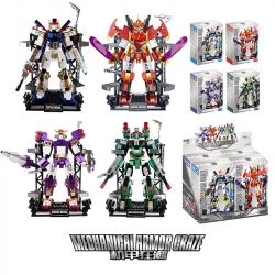 GUANJI BB814 MÔ HÌNH MECHA CRAZE 4 bộ đồ chơi xếp lắp ráp ghép mô hình MECHANICAL ARMOR CRAZE